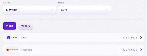 Robocat Casino payment methods